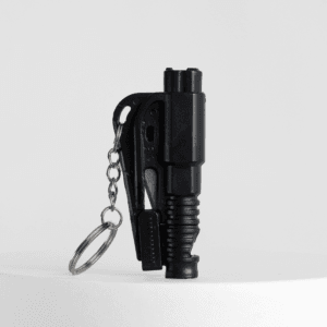 Rompevidrios + cortacinturón + silbato