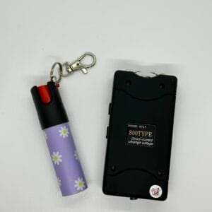 DÚO: Gas pimienta + Taser caja negra